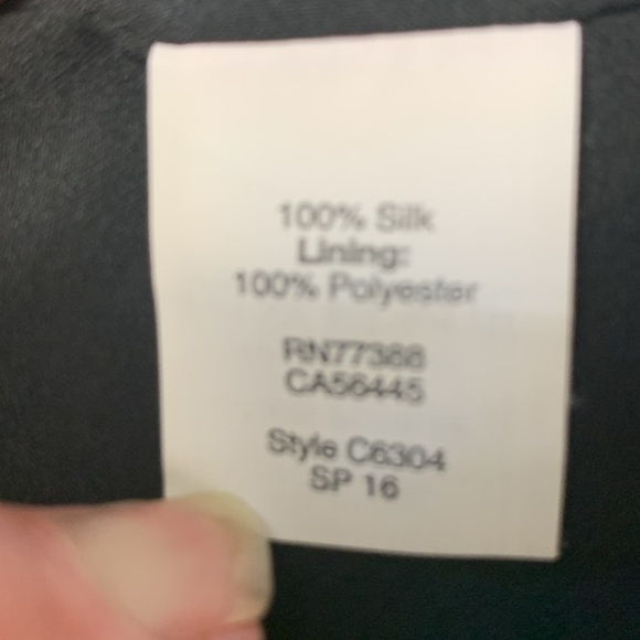 Madewell 100% Silk, Lined, Deep Black Lightweight Skirt, Elastic Waist, Pockets - Picture 8 of 10